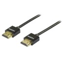 DELTACO tynn HDMI-kabel, 1m, svart