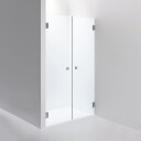 INR Iconic Nordic Rooms Dusjnisje ARC 3 Måltilpasset Brushed Stainless / Timeless Klart Glass