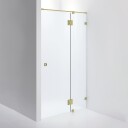 INR Iconic Nordic Rooms Dusjnisje ARC 5 Måltilpasset Brushed Brass / Frostet Glass