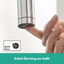 Hansgrohe Metris 320 Kjøkkenbatteri Med uttrekkbar tut, Krom