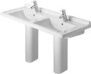 Duravit Starck 3 Dobbelservant 1300x485 mm, 3 blanderhull, WonderGliss