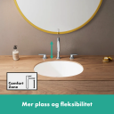 Hansgrohe Vernis 3-hulls Batteri 150 Med bunnventil, Krom