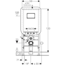 Geberit Duofix Sigma Sisterne, 120 cm Frontbetjent, SINTEF/TEK-godkjent