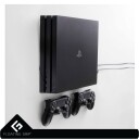 Floating Grip Playstation 4 Pro and Controller Wall Mount - Bundle (Black)