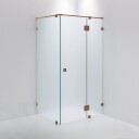 INR Iconic Nordic Rooms Dusjhjørne ARC 15 Måltilpasset Brushed Bronze / Frostet Glass