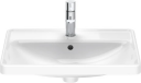 Duravit D-Neo Servant for nedfelling 600x435 mm, 1 bl.hull, m/o.l, Hvit