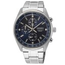 Seiko Chronograph 42mm Steel Blue Dial