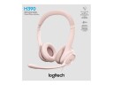 Logitech H390 USB Computer Headset - Rose