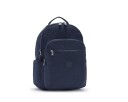 Kipling Seoul stor ryggsekk med PC lomme Blue Bleu