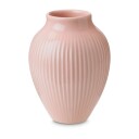 Knabstrup Keramik Knabstrup vase riller 12,5 cm Rosa