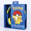 Pokemon Pokémon Pikachu Headset For Barn Maks. 85dB 3-7 år Blå / Gul