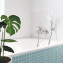 Grohe Start Flow 1-Greps Badekarbatteri Med rosetter, Krom