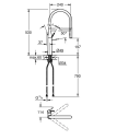 Grohe Essence Professional blandebatteri (brushed chrome)