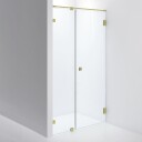 INR Iconic Nordic Rooms Dusjnisje ARC 4 Måltilpasset Brushed Brass / Klart Glass