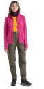 Icebreaker Merino Quantum III LS Zip Hood Dame Tempo/Electron Pink/Cb M