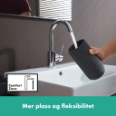 Hansgrohe Talis S 1-greps servantbatteri Krom, med høy tut