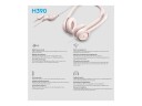 Logitech H390 USB Computer Headset - Rose