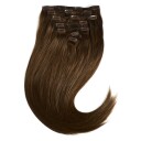 Rapunzel of Sweden Clip-on set 7 pieces 50 cm 2.0 Dark Brown