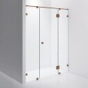 INR Iconic Nordic Rooms Dusjnisje ARC 7 Måltilpasset Brushed Bronze / Opal Klart Glass