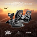 Thrustmaster T-Flight Full Kit X - Kontrollspak, gasspjeld og pedaler - kablet - for PC, Microsoft Xbox One, Microsoft Xbox Series S, Microsoft Xbox Series X