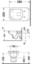 Duravit Serie 1930 Vegghengt toalett 355x580 mm, WonderGliss