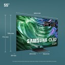 Samsung 55" OLED S90D 4K Smart TV (2024), Black