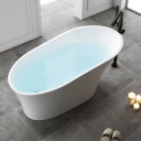 Bathlife Chic Frittstående Badekar 1650x830 mm, Akryl, Hvit