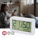 Nedis SmartLife Klimasensor | Zigbee 3.0 | Batteri drevet | Android™ / IOS | Hvit