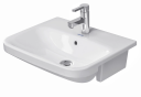 Duravit DuraStyle Servant, delvis nedf. 550x455 mm, 1 bl.hull, m/o.l, Hvit m/WG