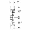 Geberit Duofix 50cm VeggslukØ50mm