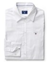 Gant Stretch Solid Oxford Slim Shirt W White (Storlek 42)