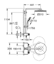 Grohe Euphoria Smartcontrol 310 Takdusj Krom