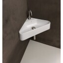 Lavabo Axa Corner servant, 42,5x42,5 cm, hvit