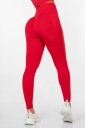 FAMME - Red Peachy Scrunch Leggings - L