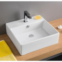 Lavabo Boxo 1010 Slim servant, 50x48 cm hvit