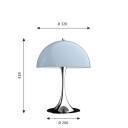 Louis Poulsen Panthella 320 Bordlampe Grey/Opal