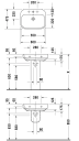 Duravit Happy D.2 servant, 60x47,5 cm, hvit