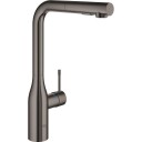 Grohe Essence blandebatteri m. L-kran og hånddusj (hard graphite) 706117108