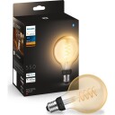 Philips Hue White filament E27 globuspære, Ø9,3, 7,2W