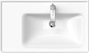 Duravit D-Neo servant, 80x48 cm, høyre, hvit