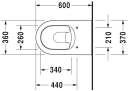 Duravit ME By Starck Gulvstående toalett 370x600 mm.