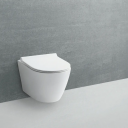 Lavabo Studio Vegghengt Toalett 545x360 mm, m/sete, Rimless, Hvit