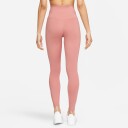 Nike One Dri-Fit High Waist Dame rød Stardust/White S