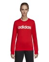 Adidas Essentials Linear Crewneck Red/White XS