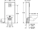 Grohe Solido Monoblock Med sisterne og plate, Hvit