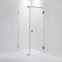 INR Iconic Nordic Rooms Dusjhjørne ARC 13 Original Brushed Bronze / 90x90cm Klart Glass