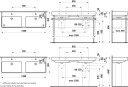 Laufen Pro-S dobbel servant, 130x46 cm, hvit