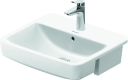 Duravit No.1 Delvis nedfelt Servant 550x460 mm, 1 bl.hull, m/o.l, Hvit