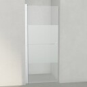 INR Iconic Nordic Rooms Dusjnisje Linc 2 Original Matt Aluminium / 87,5cm Stripe Glass