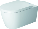 Duravit ME by Starck Vegghengt toalett 360x570 mm, Rimless, Hvit Matt m/HG